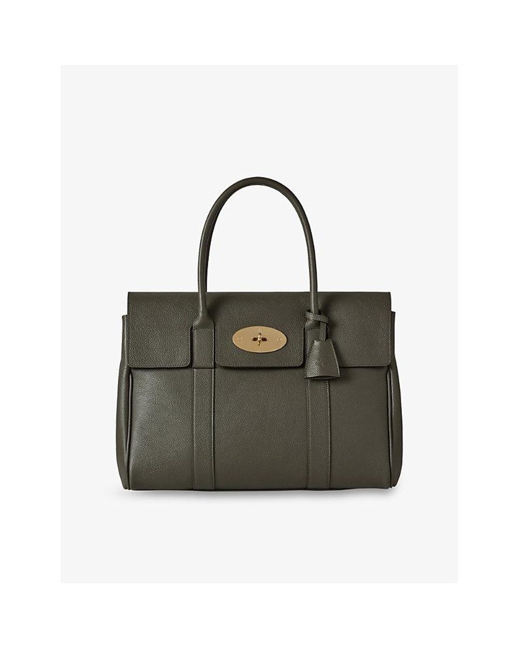 Mulberry Green Bayswater Leather Tote Bag