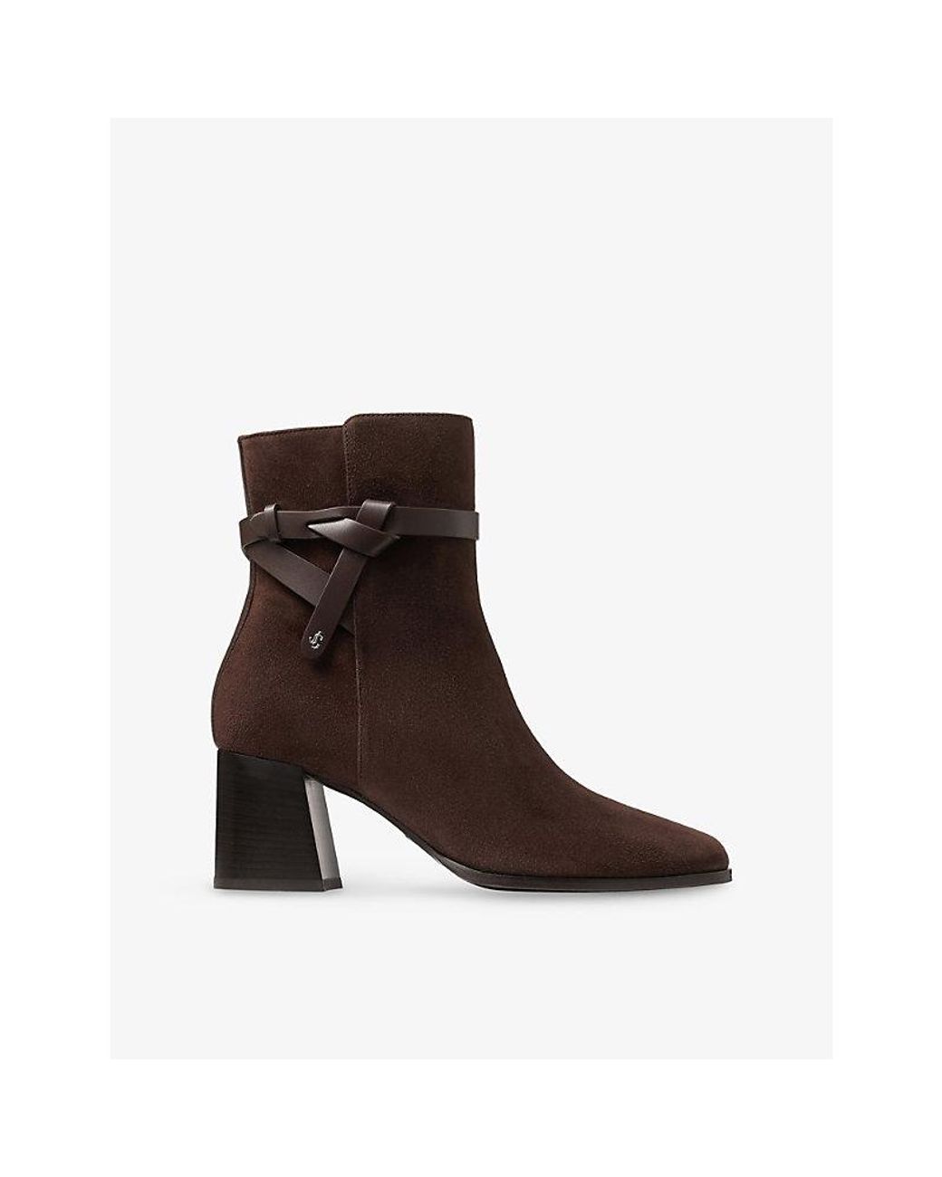 Jimmy Choo Brown Lawton Ab 65 Suede Ankle Boots