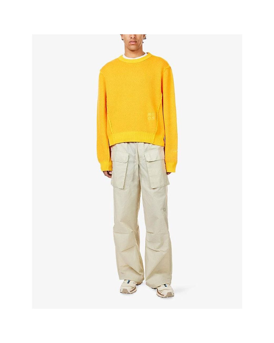 Reese Cooper Yellow Sequoia Knitted Jumper for men