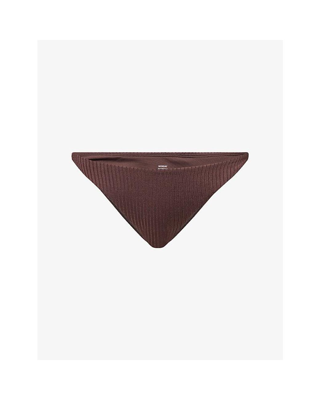 Cheap Monday Purple Tamarama Ribbed Bikini Bottoms