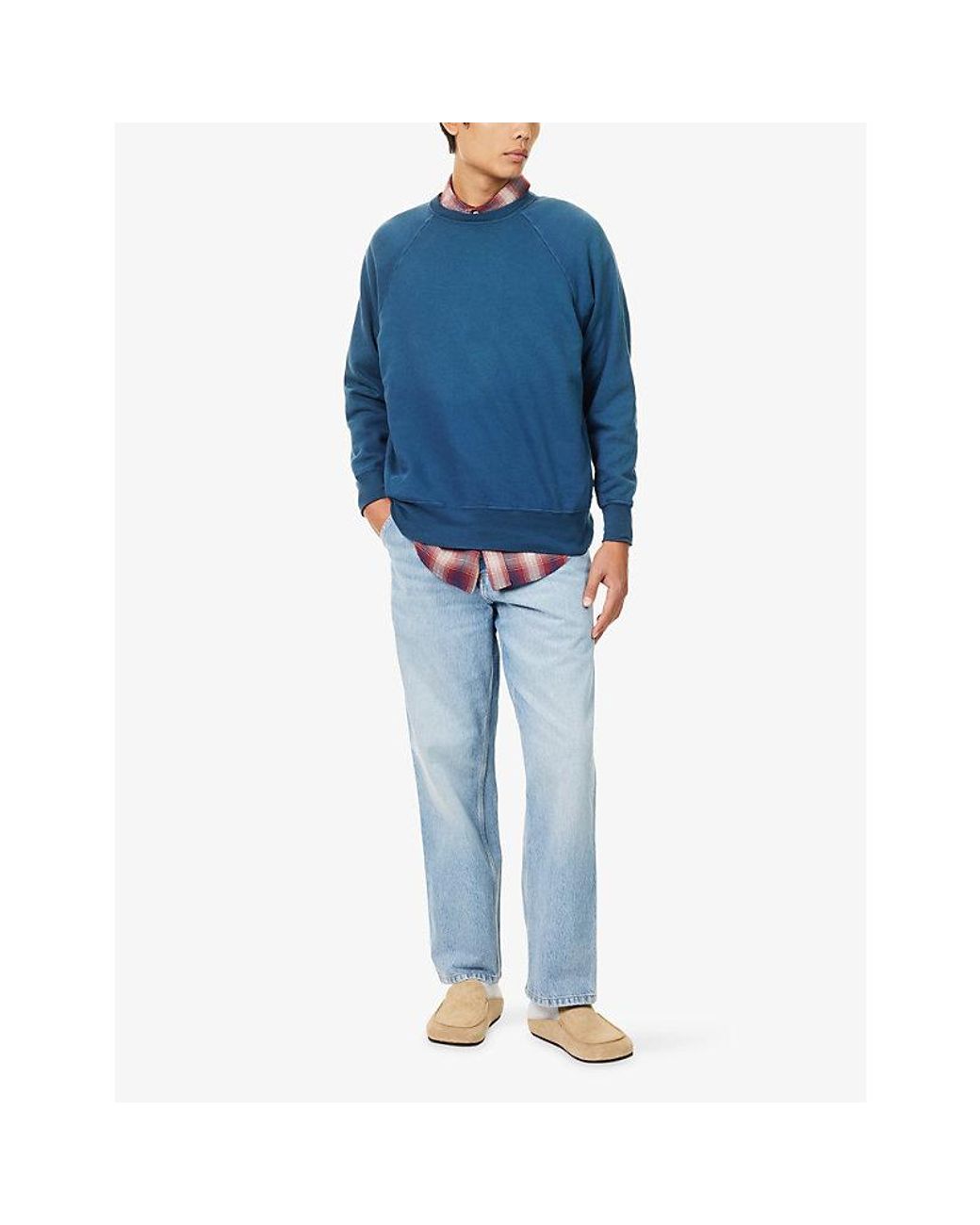 Carhartt Blue Single Knee Denim Jeans for men