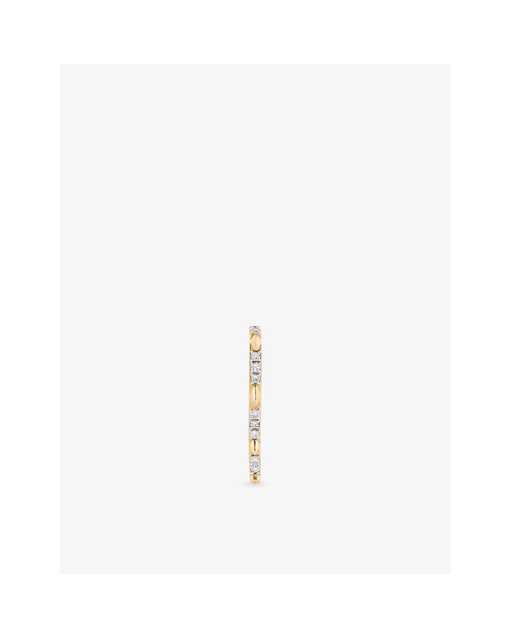 Kismet by Milka White Sting 0.20Ct Diamond Hoop Earring
