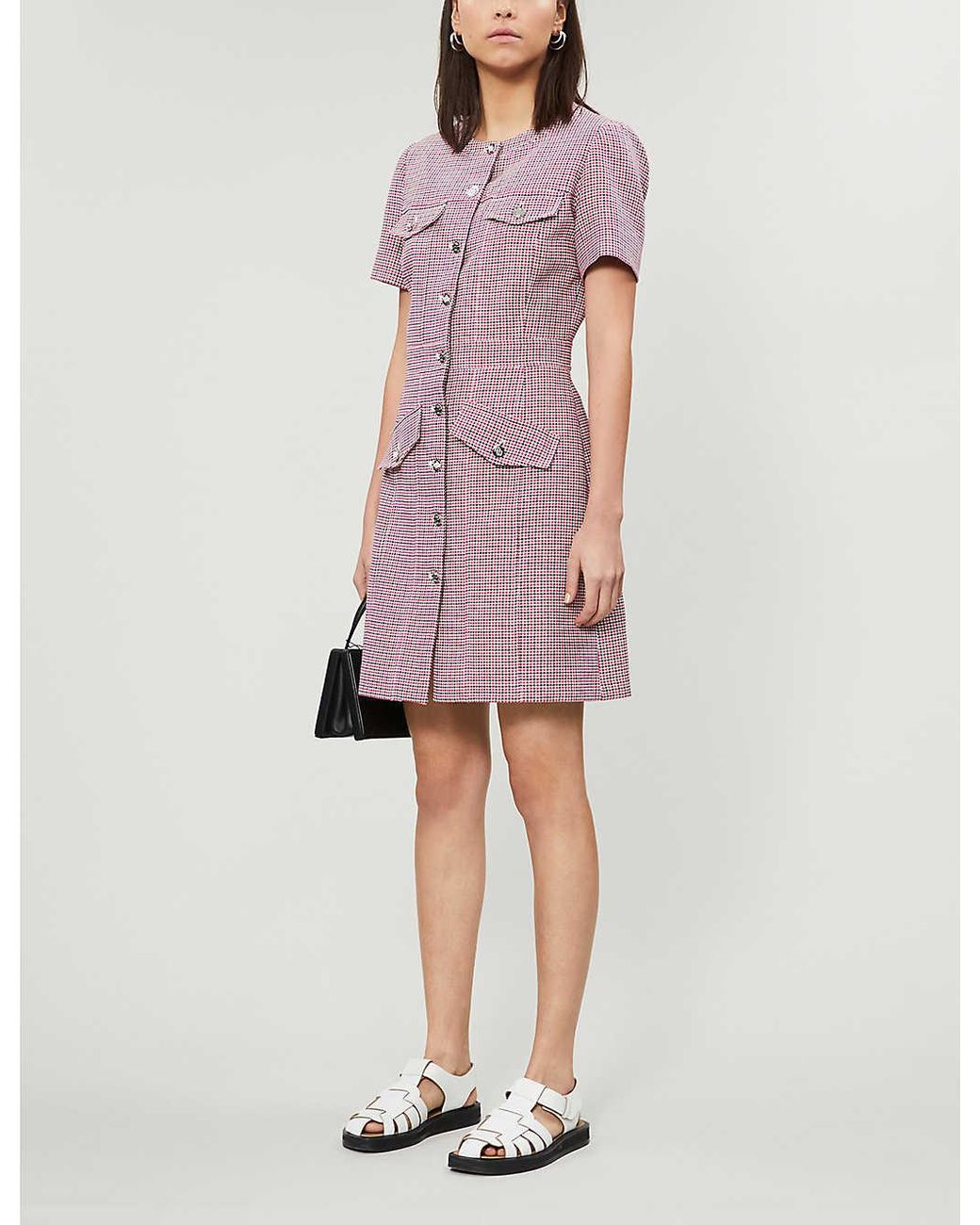 Maje Rida Cotton-blend Mini Dress in 