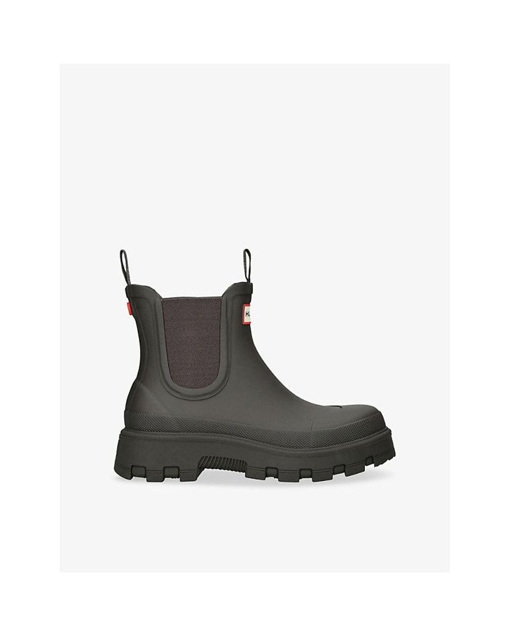 Hunter Black Elements Elasticated-Side Rubber Ankle Boots