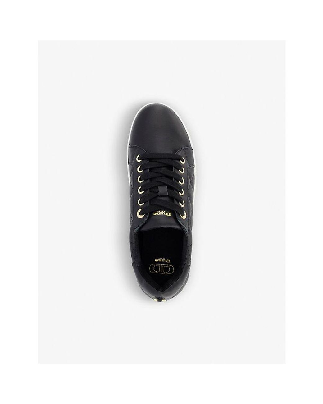 Dune Quilted-leather Trainers in Black |