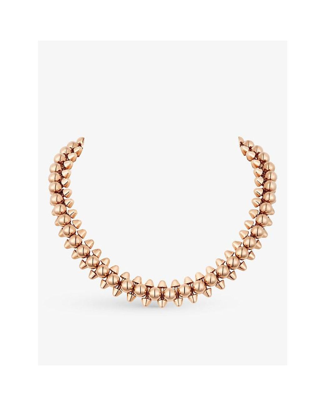 Cartier Metallic Clash De Supple Xl 18Ct Rose- Necklace