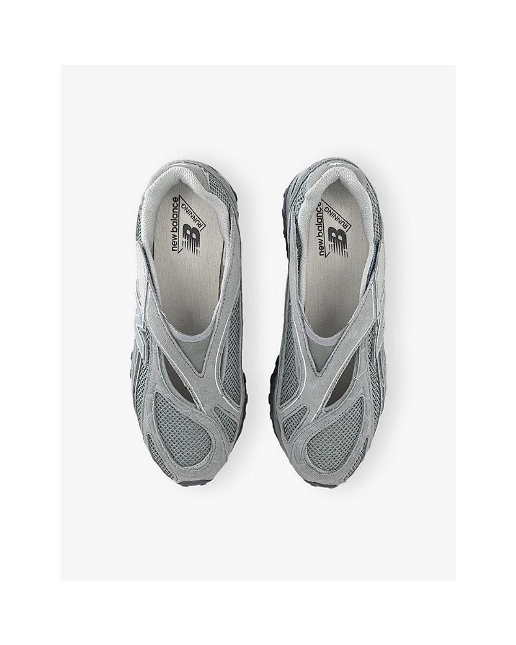 New Balance Gray 204V Suede And Mesh Trainers