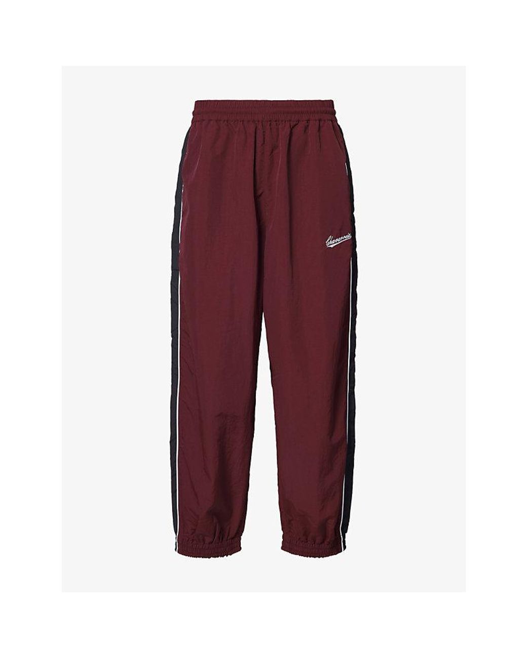 Willy Chavarria Purple Bad Boy Nylon Track Trousers for men