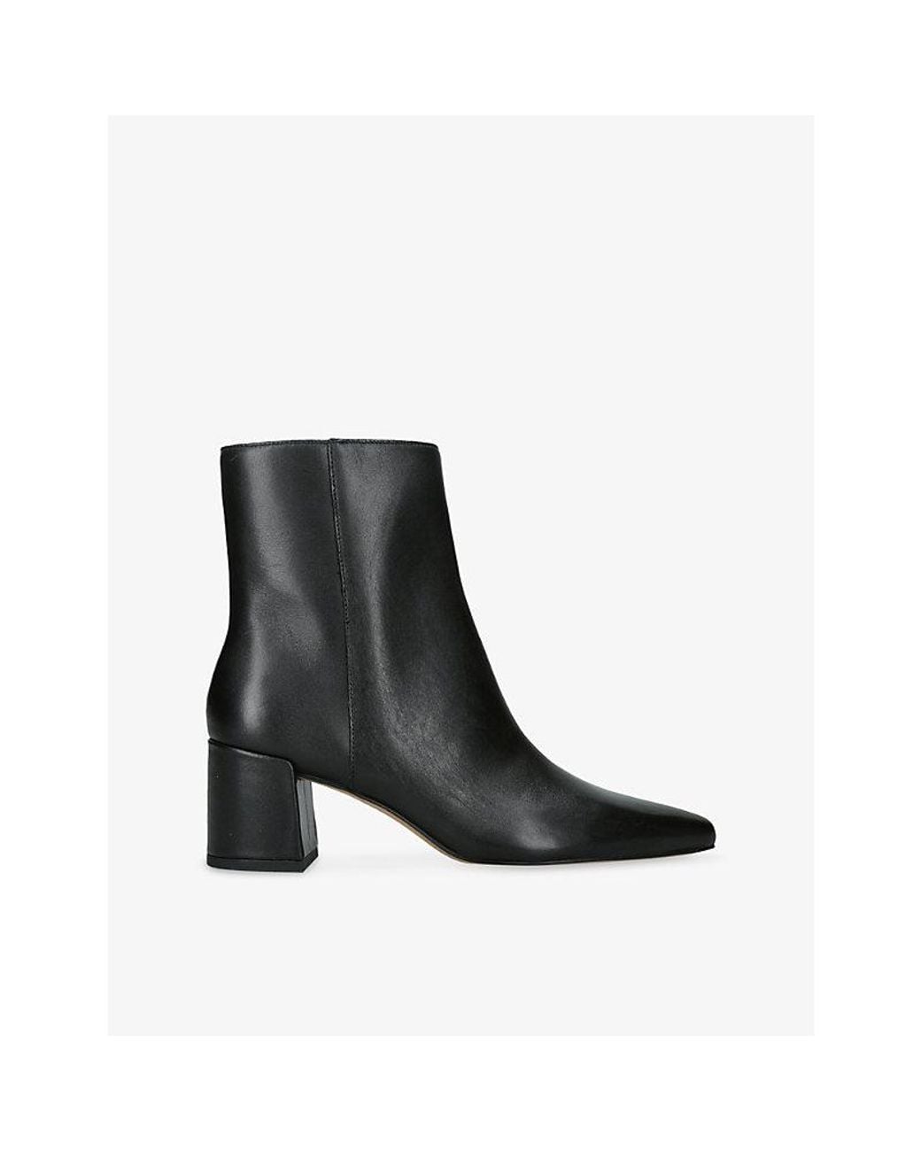 Dolce Vita Black Bayra Leather Ankle Boots