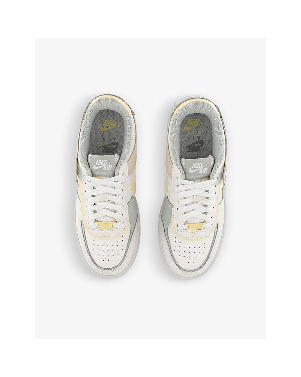 Nike - White Kids Air Force 1 Leather Trainers