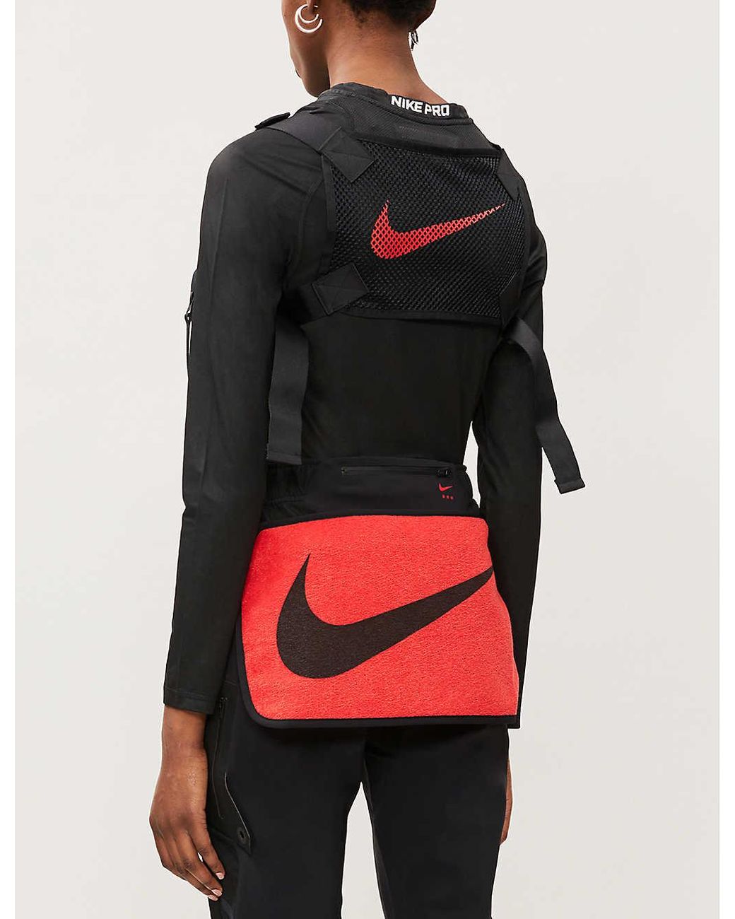 Nike Women's Black X Matthew M Williams Branded Shell Chest Rig