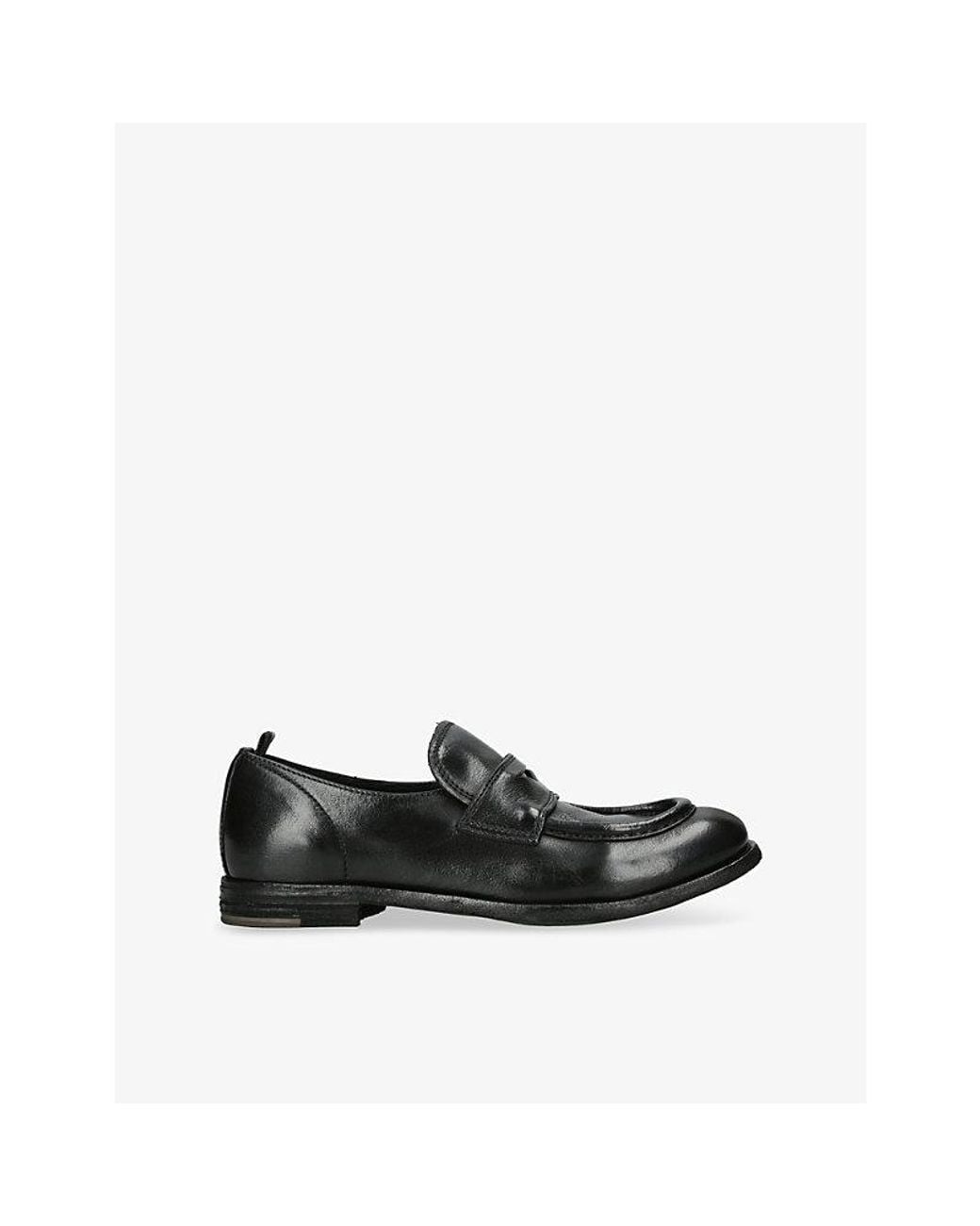 Officine Creative Black Kalliopi Leather Loafers