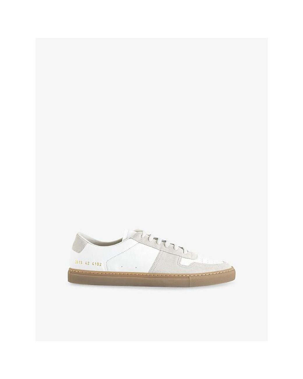 Common Projects White Bball Duo Leather And Suede Trainers for men