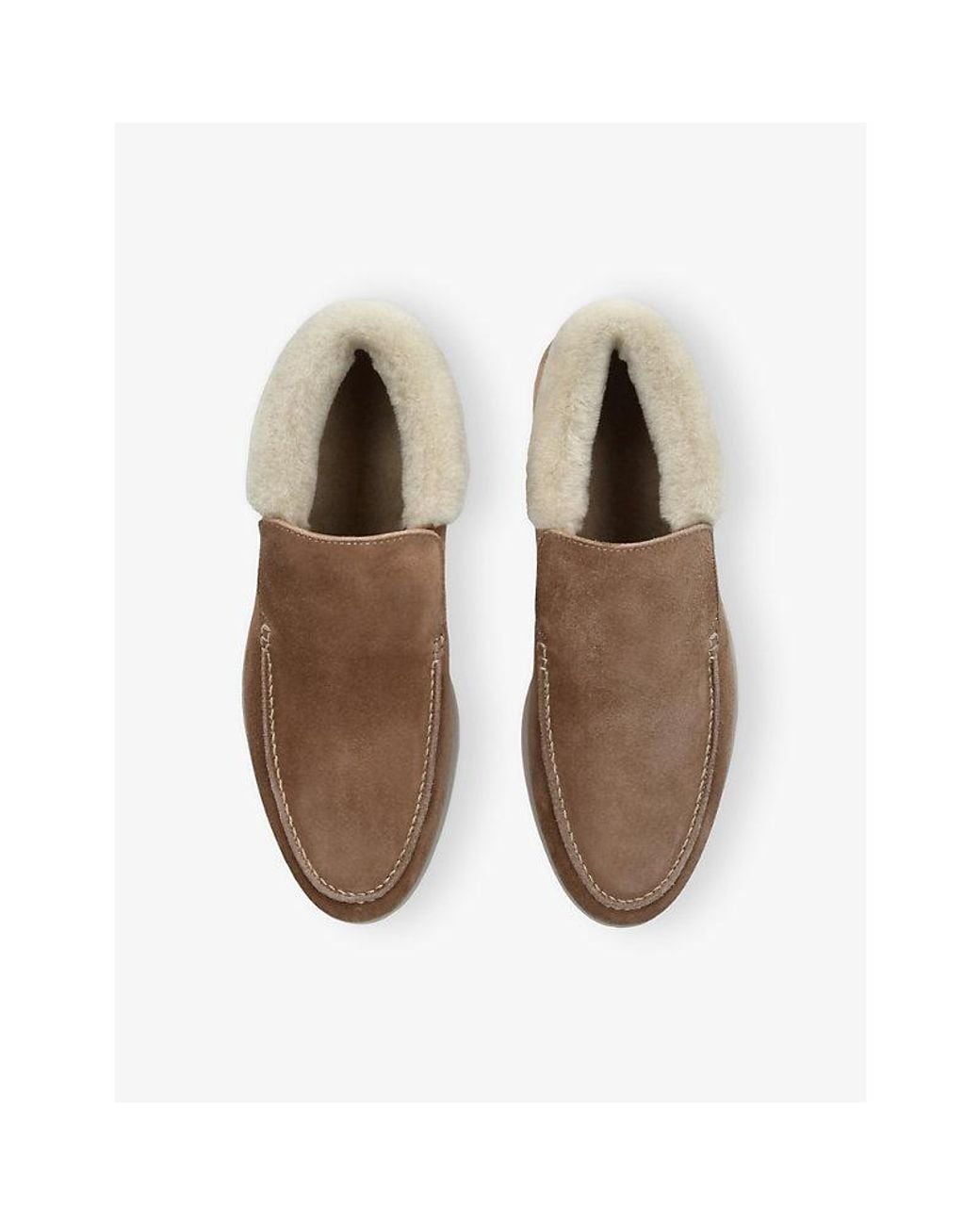 Aurélien Natural City Lined Suede Loafers