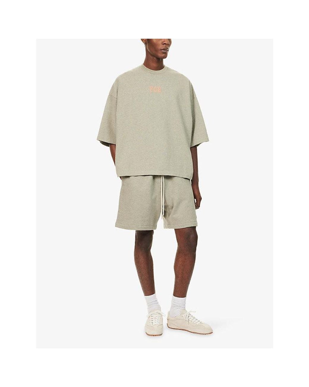 Fear Of God Natural Merch Short-Sleeve Cotton T-Shirt for men