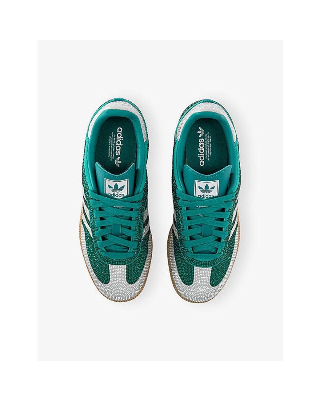 Adidas Green Samba Og Suede Trainers