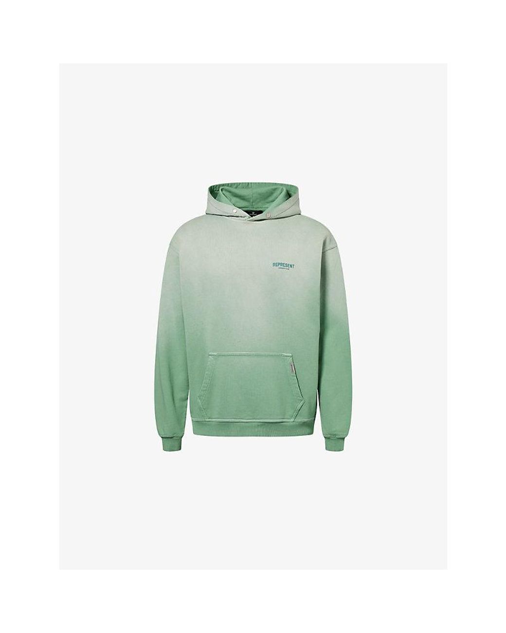 Represent Green Owners' Club Graphic-Print Cotton-Jersey Hoody for men