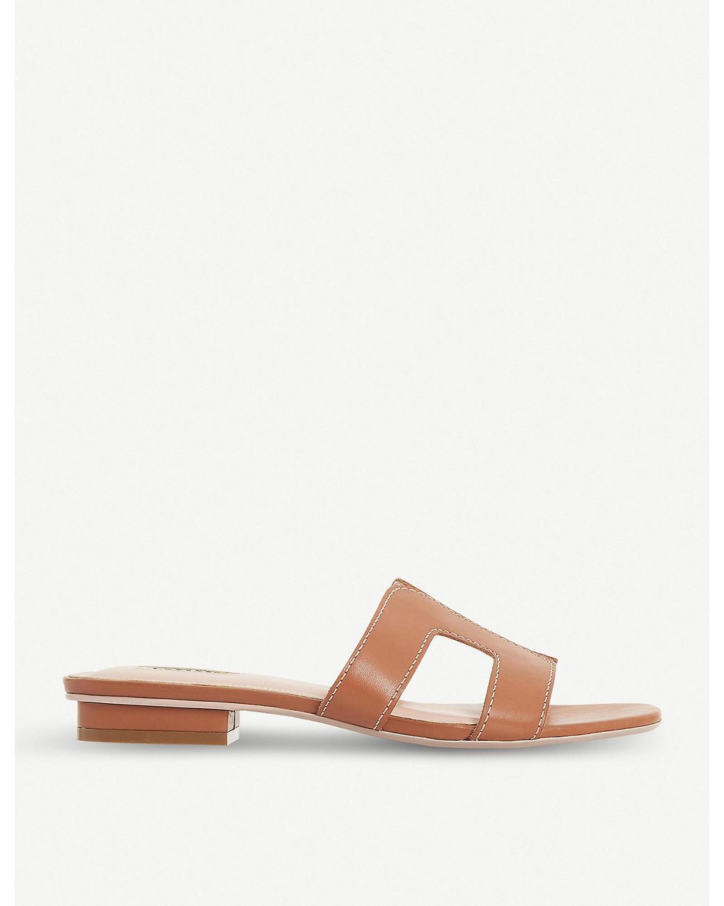 Dune Loupe Leather Sandals in Brown | Lyst