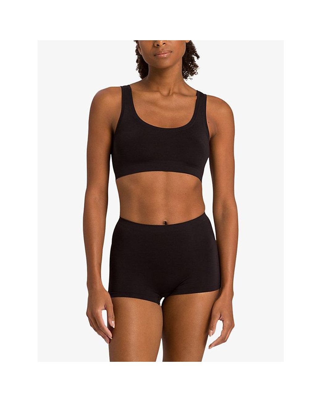 Hanro Black Low-Rise Stretch-Jersey Shorts