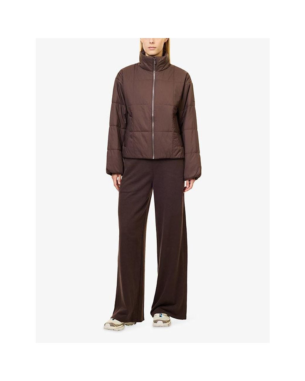 vuori Brown Canyon Insulated High-Neck Woven Jacket
