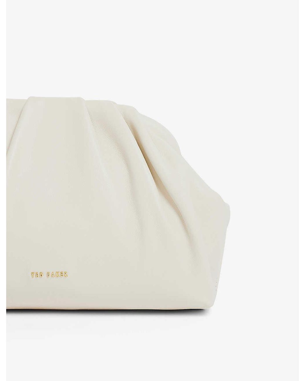 Ted Baker Clutch Bags  Womens Vanilla saffiano pouch Ivory