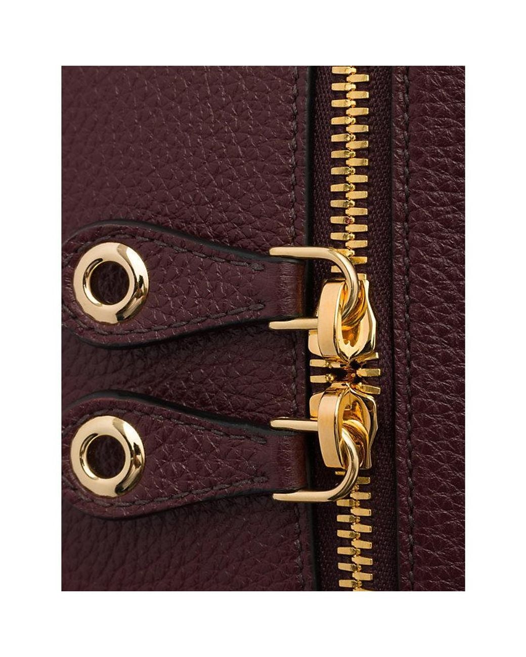 Prada Purple Mini Leather Vanity Bag
