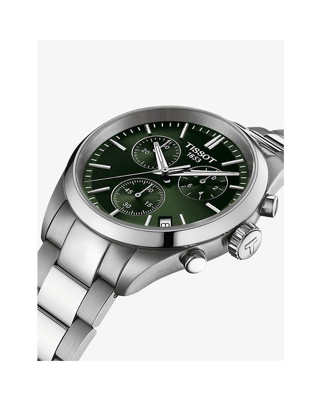 Tissot Green T150.417.11.091.00 Pr 100 Chronograph Stainless Steel Quartz Watch