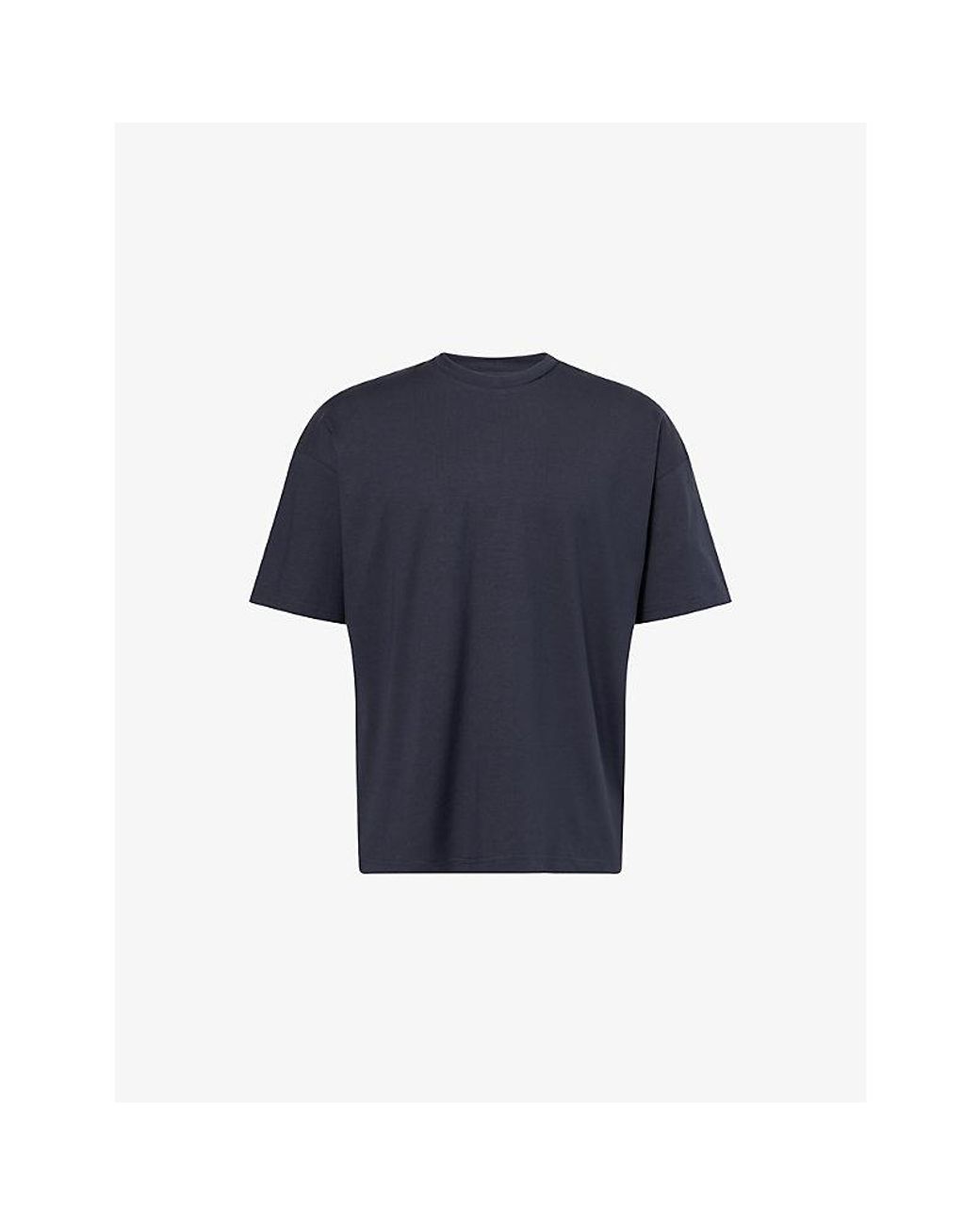 Arne Blue Essential Relaxed-Fit Cotton-Jersey T-Shirt for men