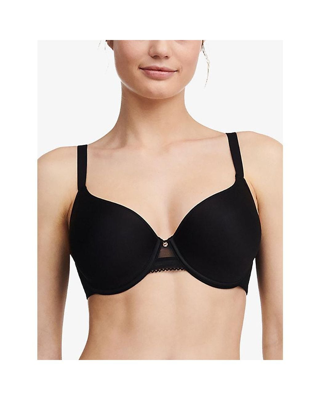 Chantelle Black C Jolie Smooth Memory Foam T-Shirt Bra