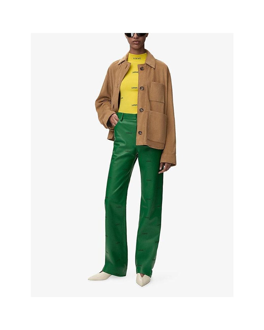 Loewe Brown Workwear Suede Jacket