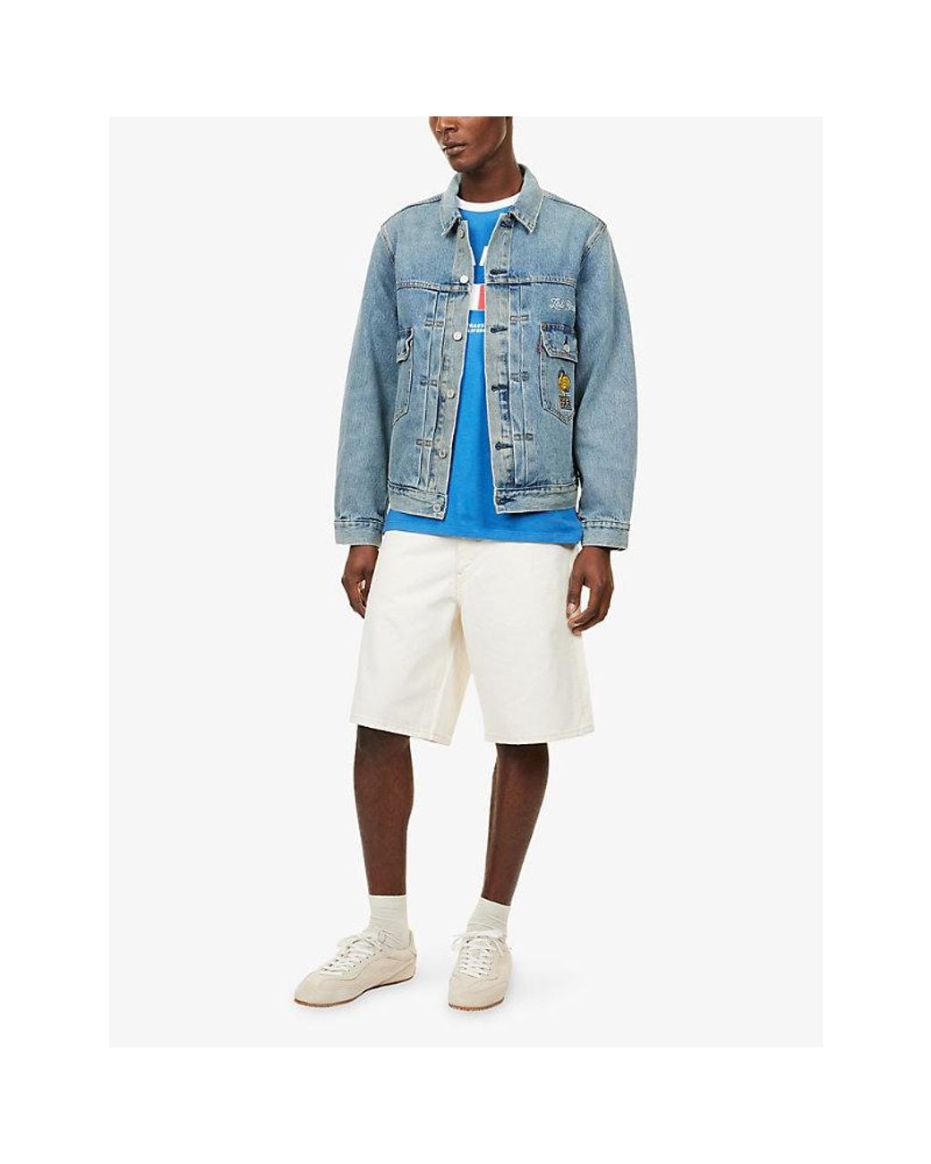 Levi's Blue Levi's X World Cup France F.F.F Denim Jacket for men