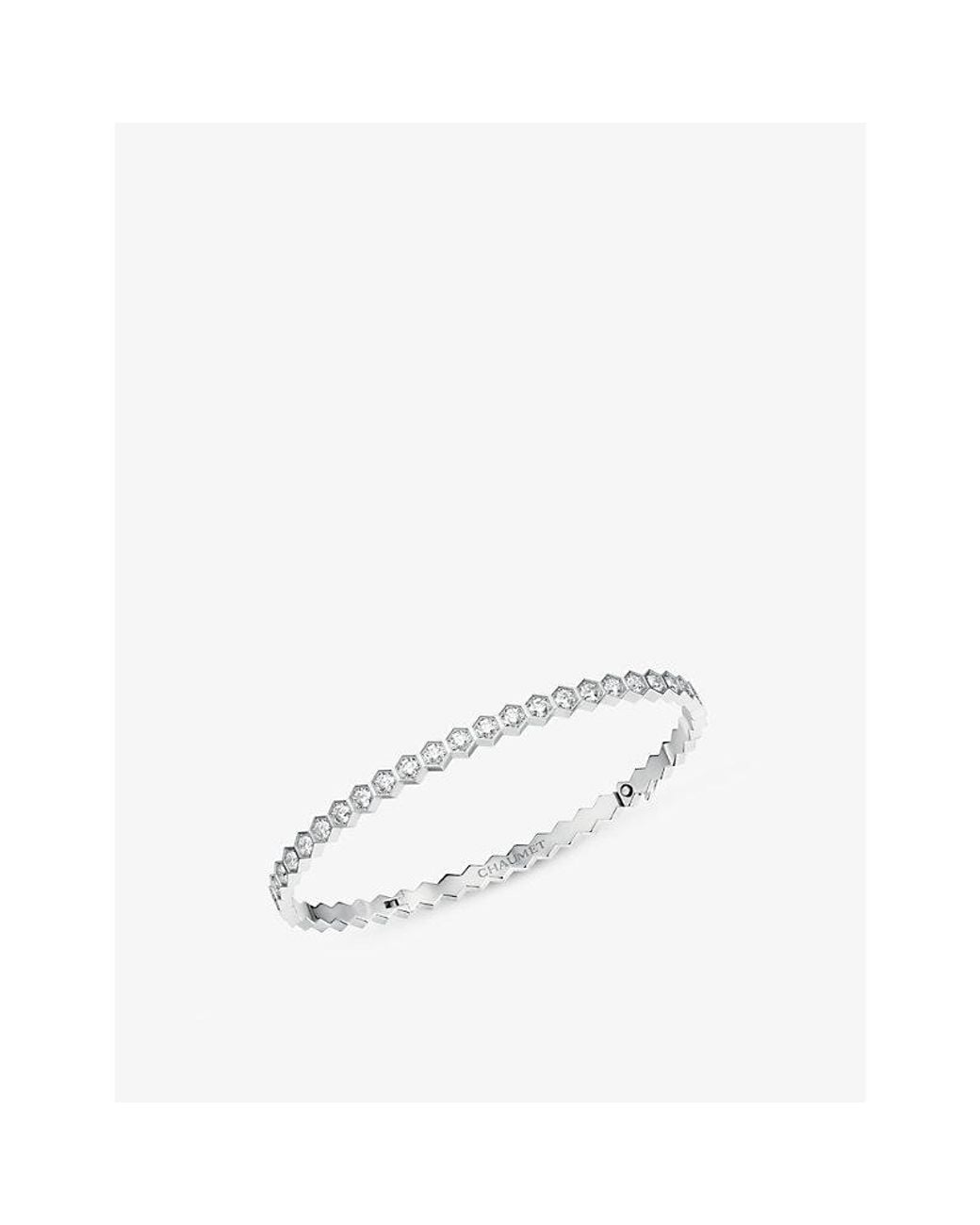 Chaumet White Bee De 18Ct- And 1.86Ct Diamond Bangle