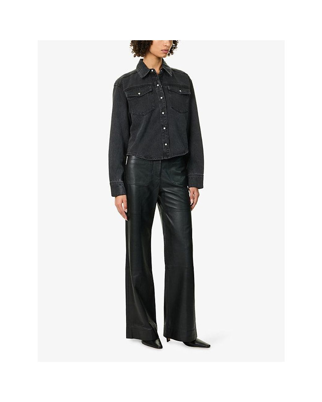 Neuw Blue Blackout Denim Shacket