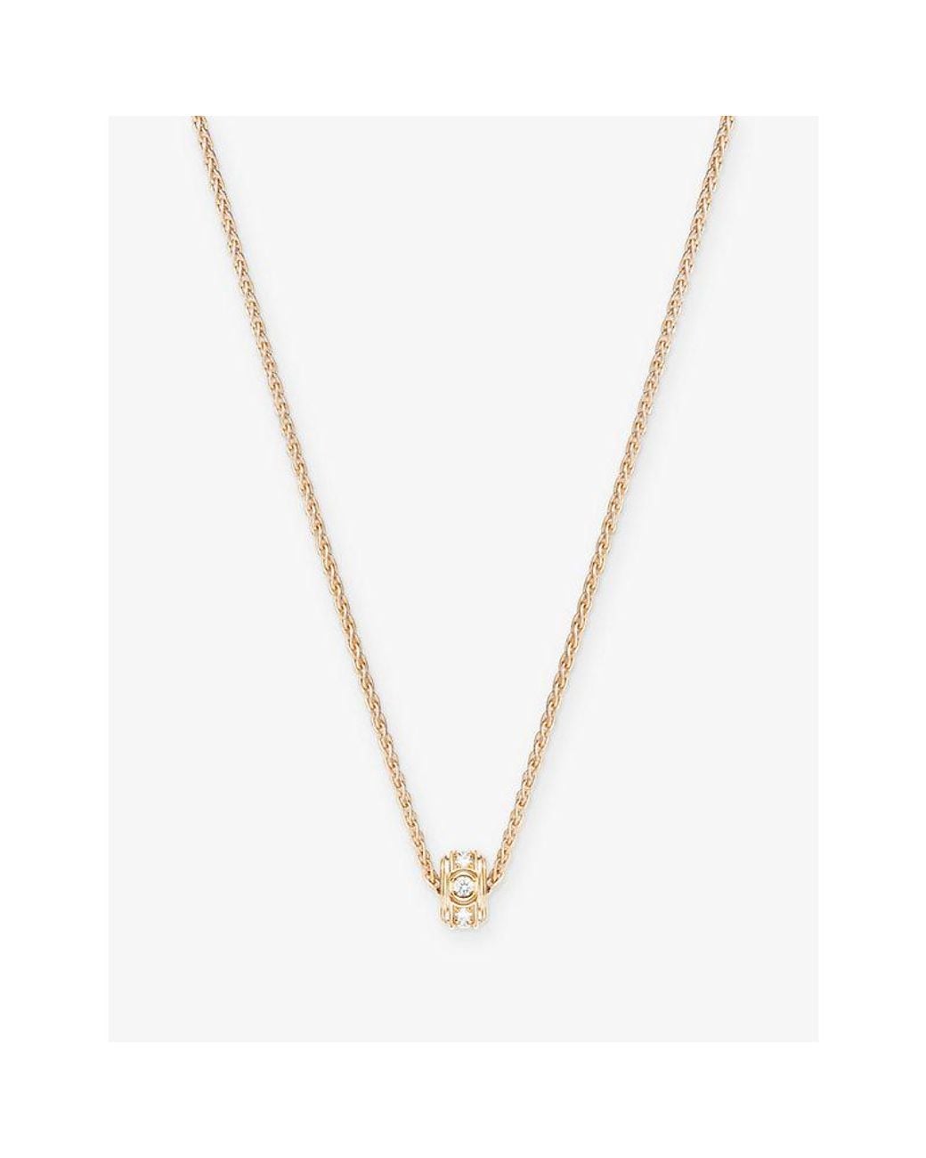 Piaget Metallic Possession 18Ct Rose- And 0.16Ct Brilliant-Cut Diamond Pendant Necklace