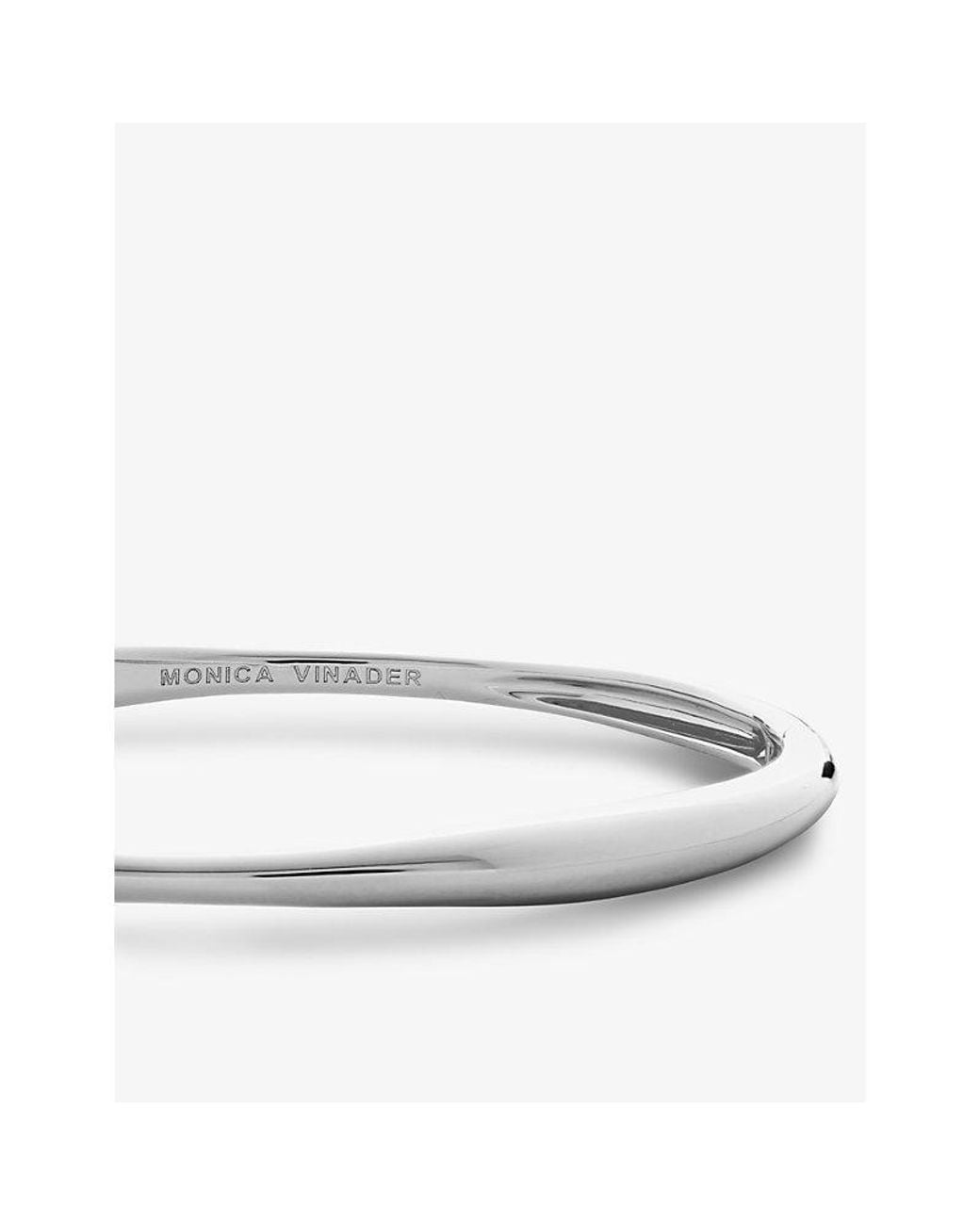Monica Vinader Natural Nura Reef Irregular-Shape Sterling- Bangle