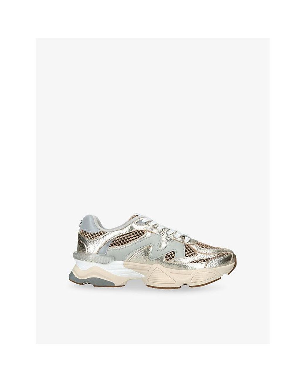 Steve Madden White Speeder Woven Trainers
