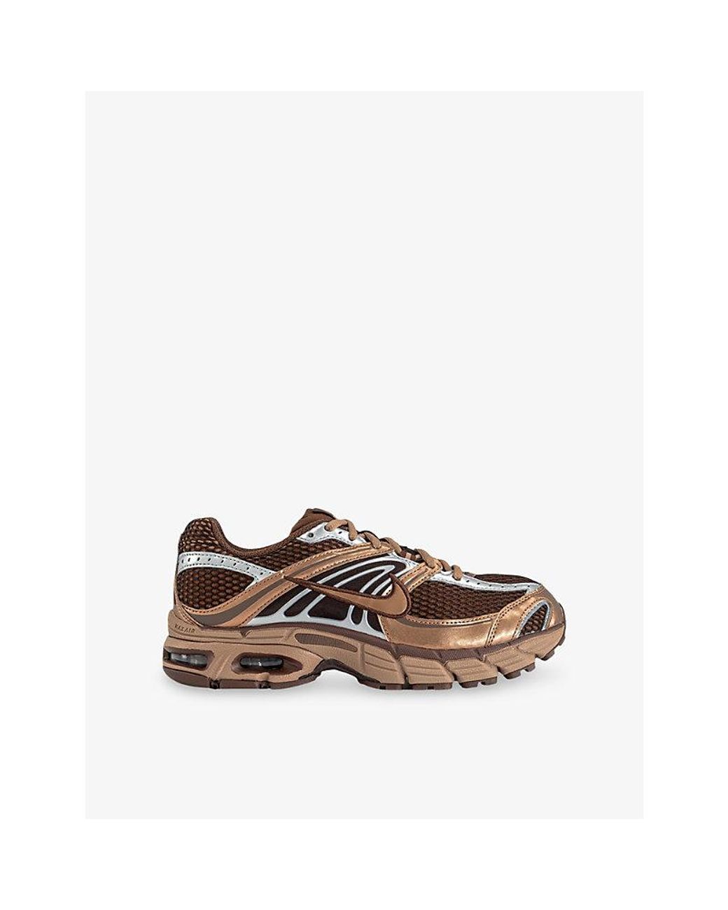 Nike Brown Air Max Moto 2K Mesh And Faux-Leather Trainers