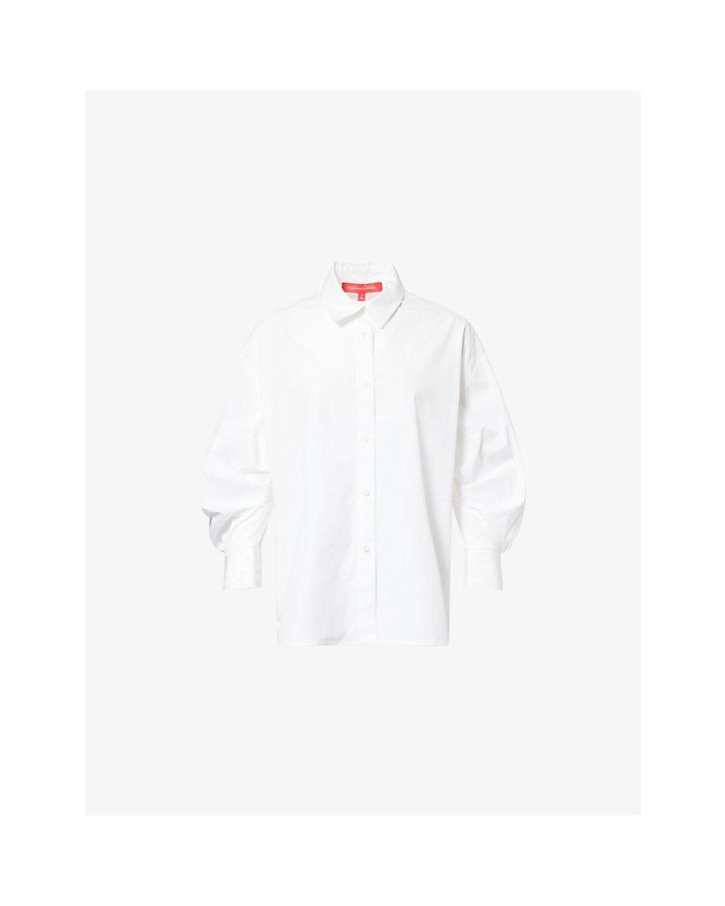 Carolina Herrera White Clara Oversized Cotton Shirt