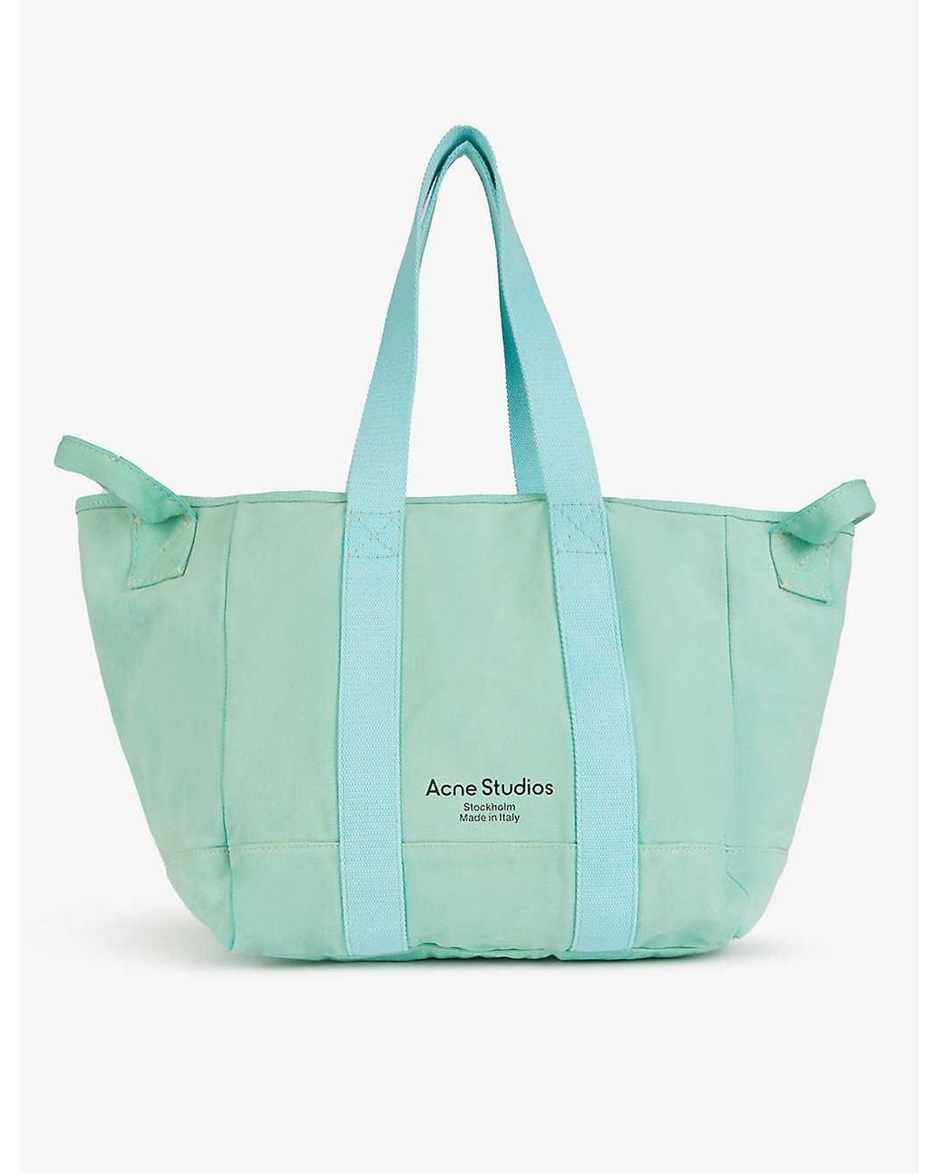 Acne Studios Webbing Cotton canvas Tote Bag in Green Lyst Australia