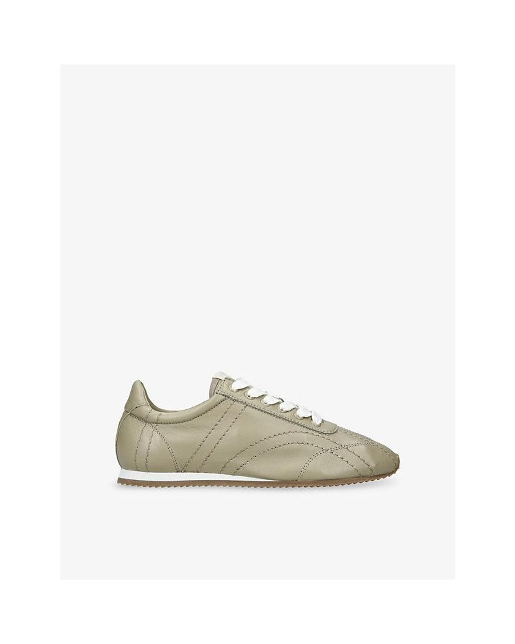 Totême Green Flex Leather Trainers