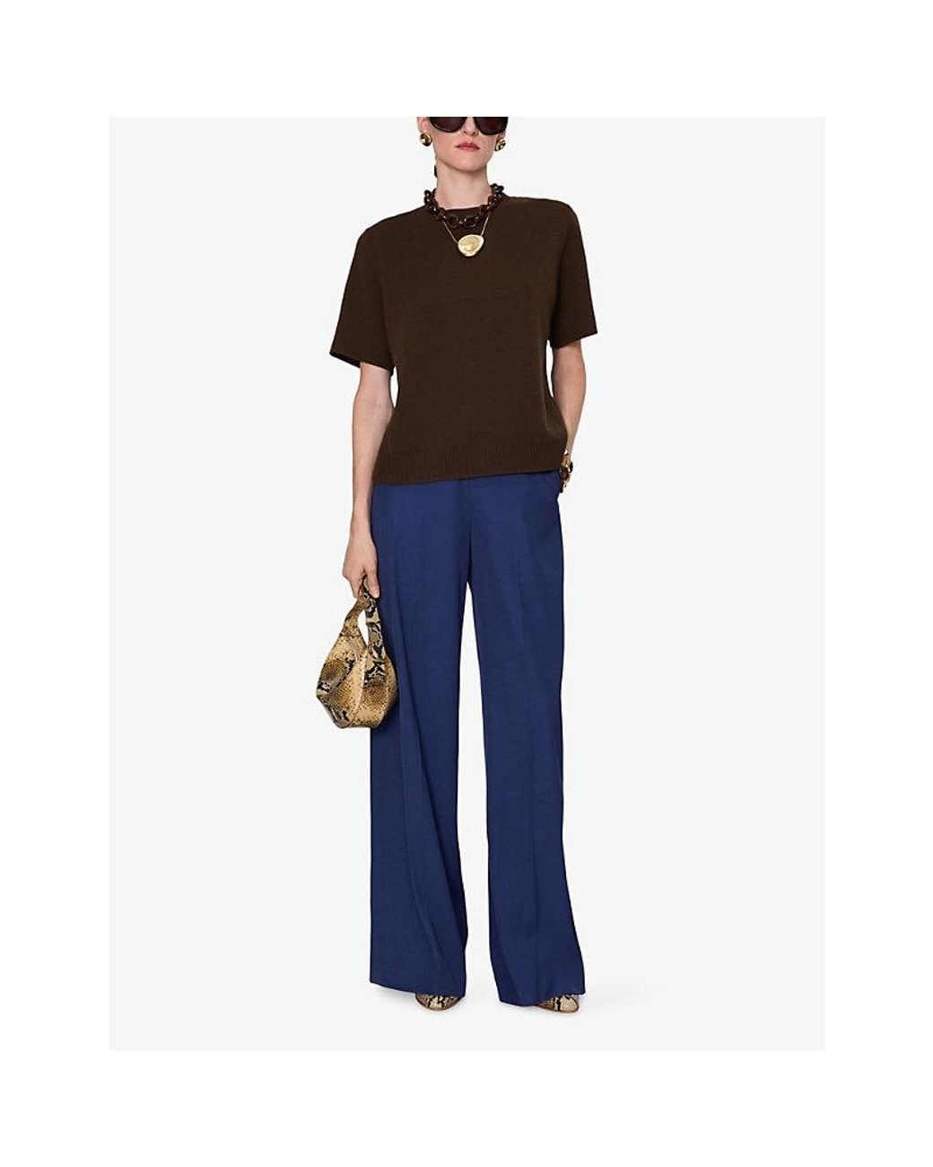 Joseph Brown Meli Double Side Cashmere Top