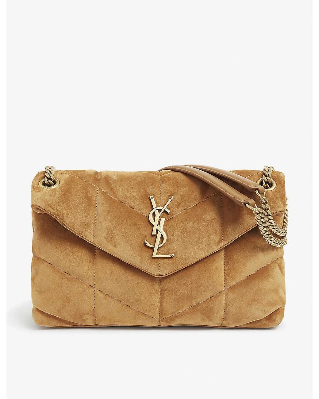 loulou small suede shoulder bag