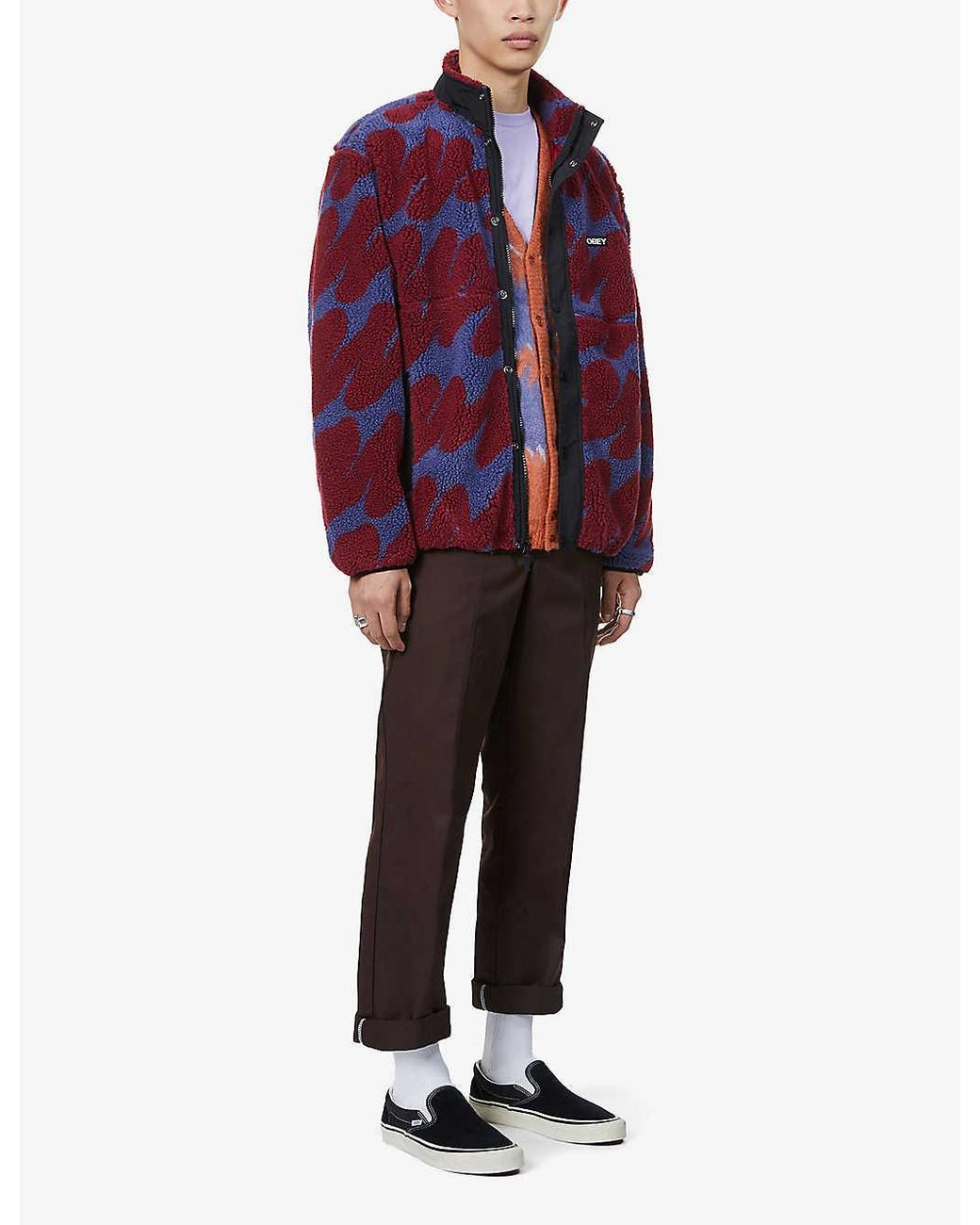 Obey Dryden Cardigan Black Multi | END. (AR)
