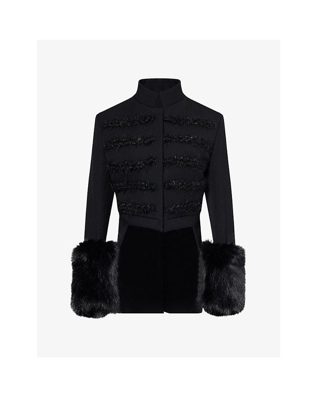 DARKPARK Black Moss Napoleon Wool Jacket