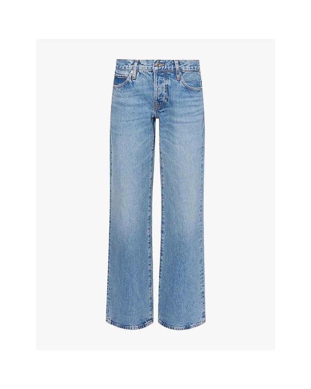 FRAME Blue The Bootcut Low-Rise Denim Jeans