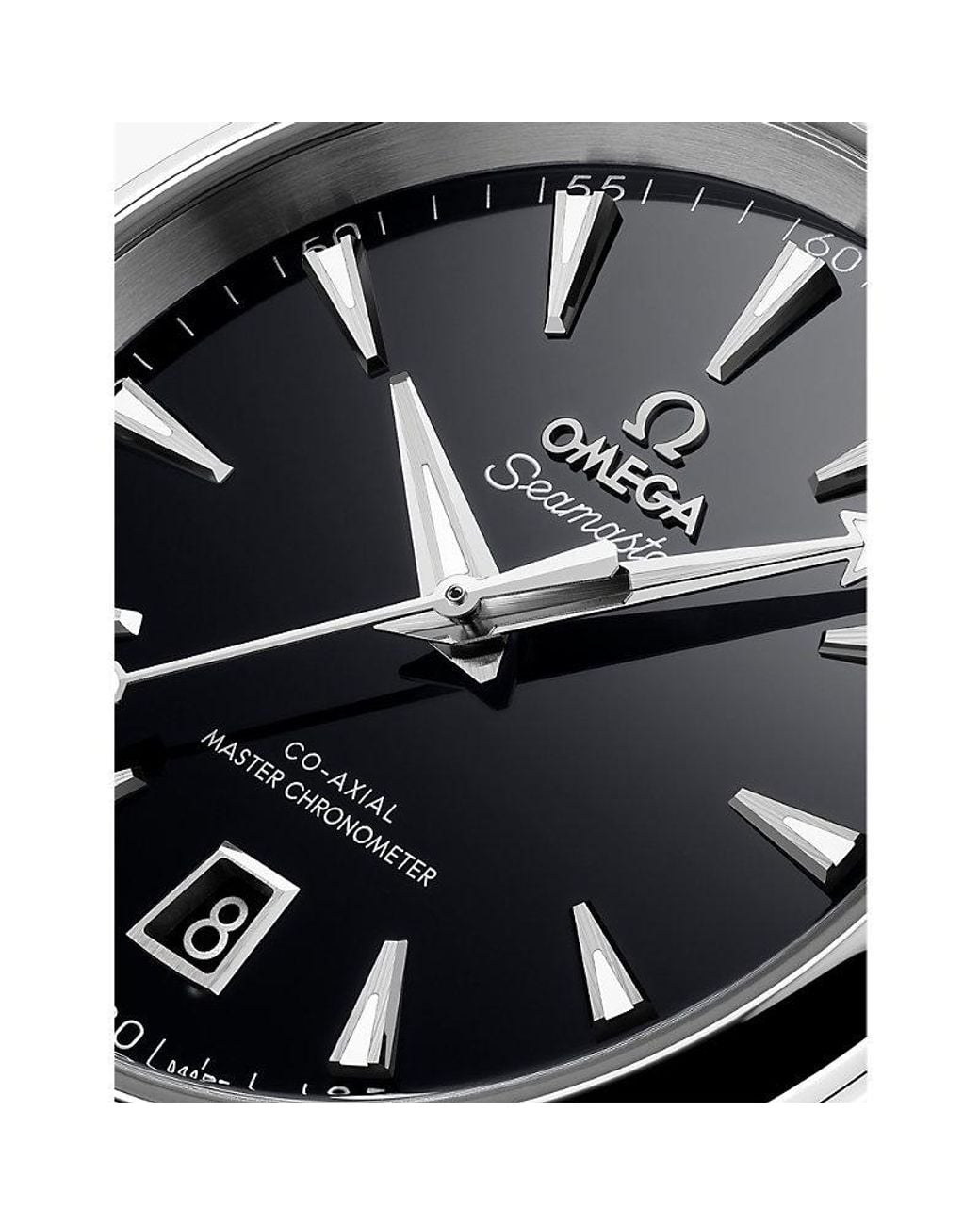 Omega White 220.10.38.20.01.004 Seamaster Aqua Terra Rhodium-Plated Stainless-Steel Automatic Watch for men