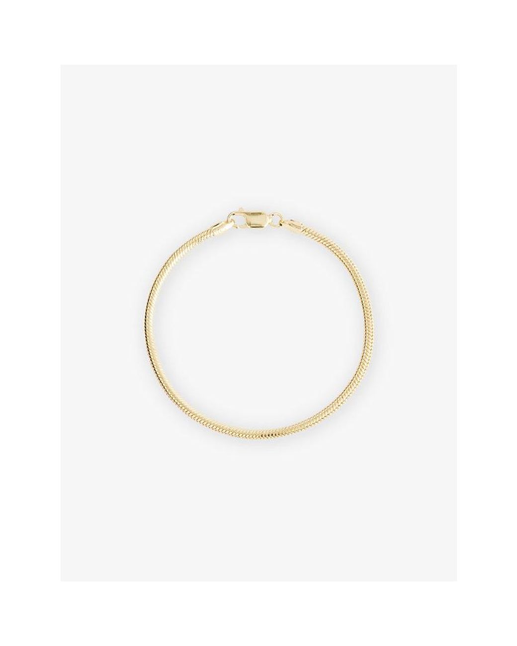 Lisa Gozlan Metallic Snake Chain 14Ct-Plated Sterling- Bracelet