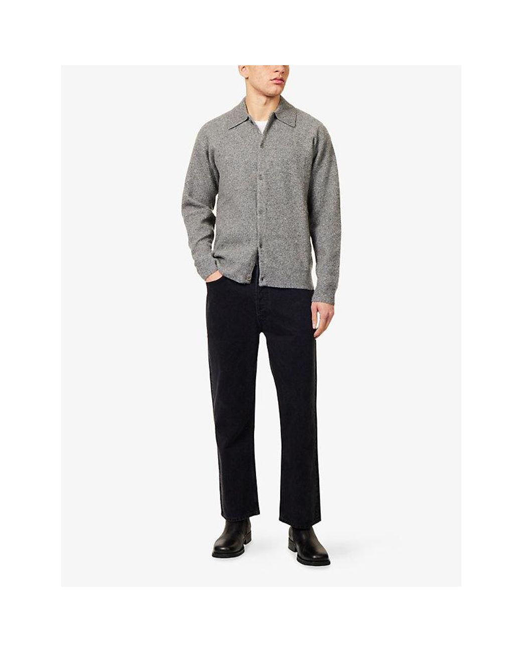 Agolde Blue 90S Cropped Straight-Leg Denim Jeans for men