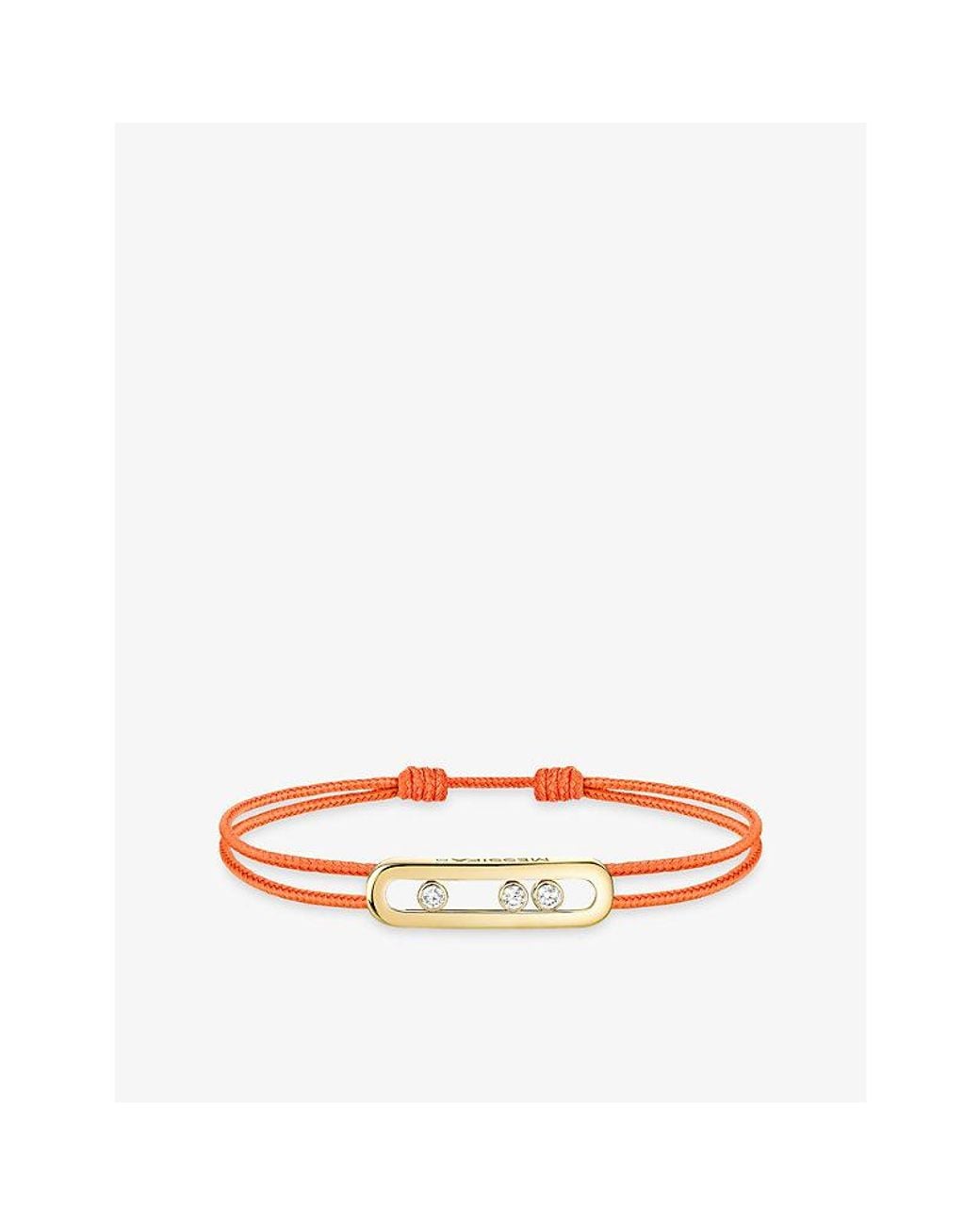 Messika Yellow Care(S) 18Ct And 0.09Ct Diamond Cord Bracelet