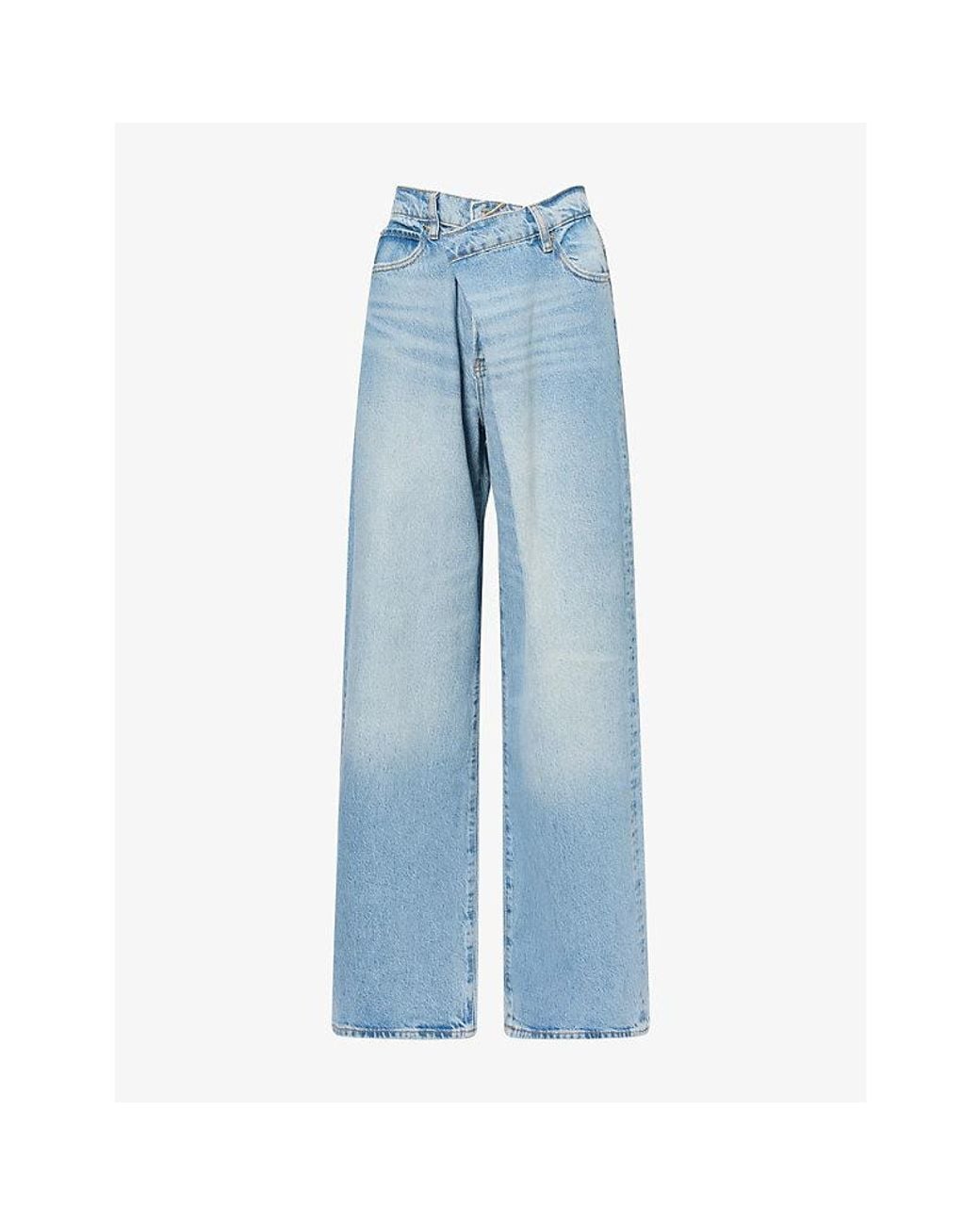 FRAME Blue The Crossover Loose-Fit Denim Jeans